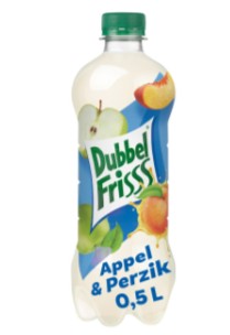 Dubbelfrisss Appel/Perzik Pet-Fles 6x50cl